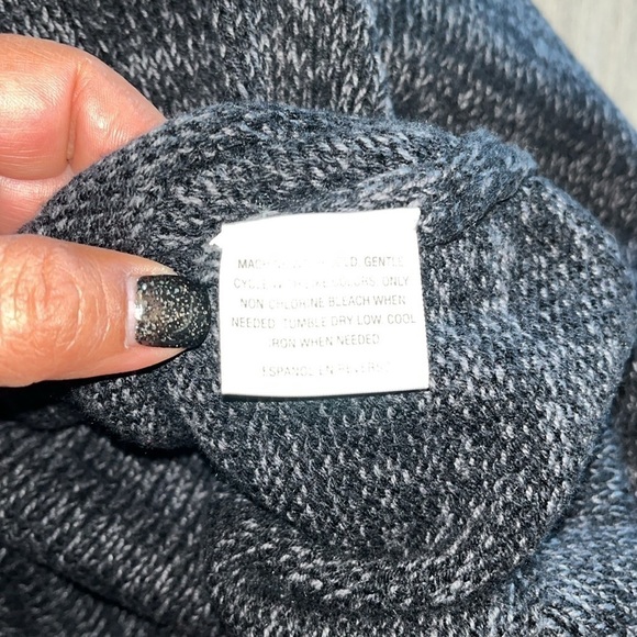 Style & Co Women's Grey Sweater Extra Large Long Sleeve Double Breasted Button - Picture 7 of 7